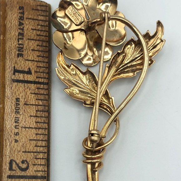 Gold Filled CA Arrow Carl Art Vintage Brooch Pin - Picture 5 of 5